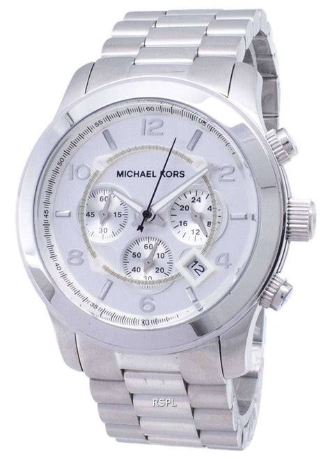 silver michael kors watch men's|Michael Kors mk8086.